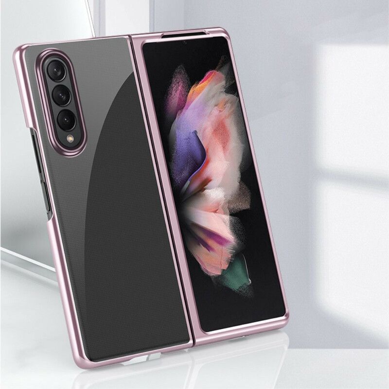 Kryt Samsung Galaxy Z Fold 3 5G Priehľadné Kovové Hrany