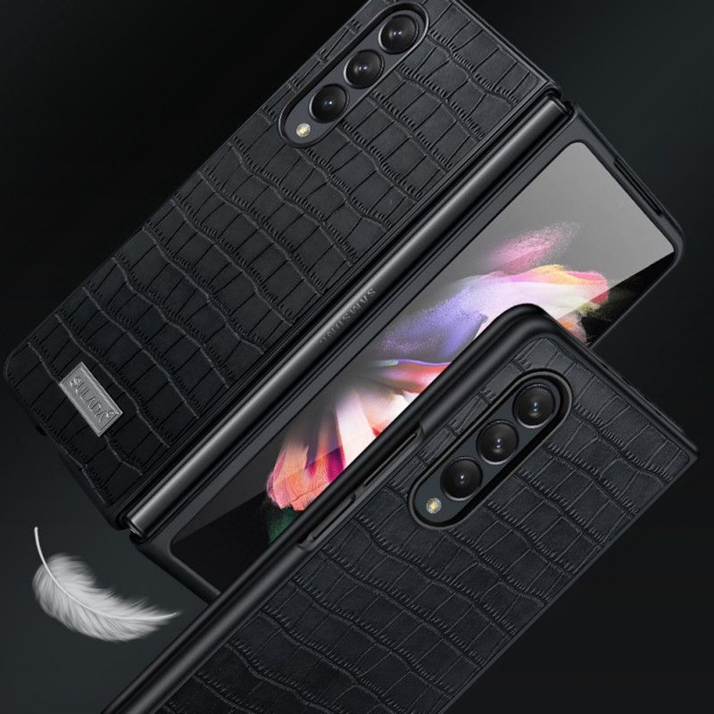 Kryt Samsung Galaxy Z Fold 3 5G Štýl Krokodílej Kože Sulada