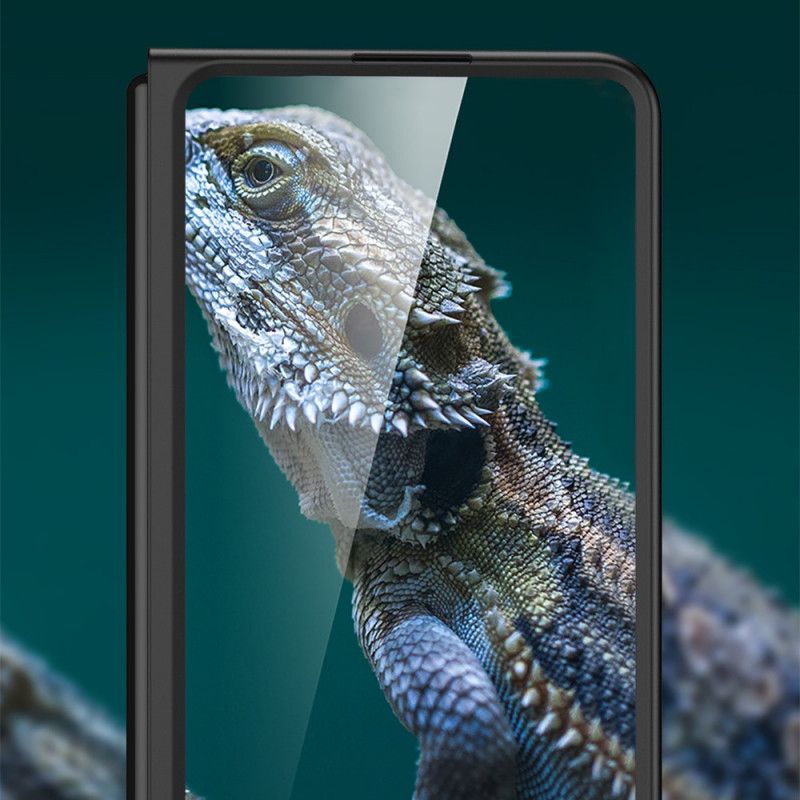 Kryt Samsung Galaxy Z Fold 3 5G Textúrovaný Podklad A Ochrana Obrazovky Gkk