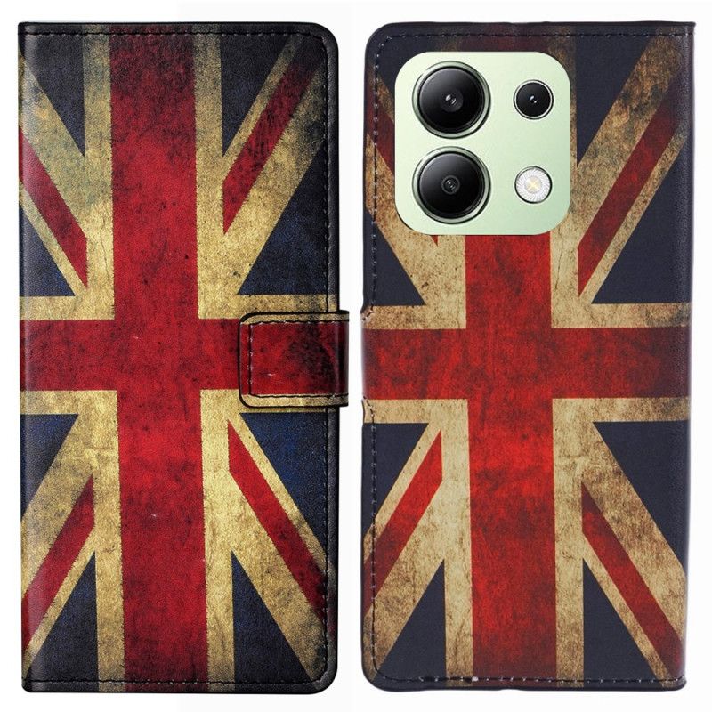 Kožené Puzdro Xiaomi Redmi Note 13 4g Kryt Na Mobil Union Jack