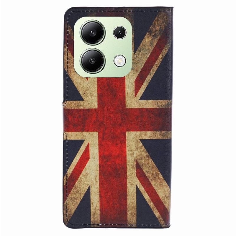 Kožené Puzdro Xiaomi Redmi Note 13 4g Kryt Na Mobil Union Jack