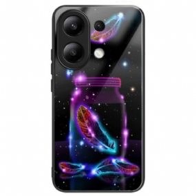 Kryt Xiaomi Redmi Note 13 4g Kryt Na Mobil Fluorescenčné Perie Z Tvrdeného Skla