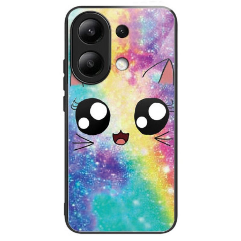 Kryt Xiaomi Redmi Note 13 4g Kryt Na Mobil Tvrdené Sklo Rainbow Cat