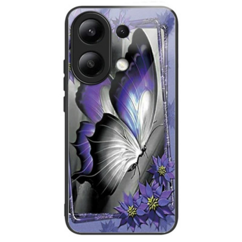 Kryt Xiaomi Redmi Note 13 4g Tvrdené Sklo Purple Butterfly