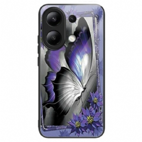 Kryt Xiaomi Redmi Note 13 4g Tvrdené Sklo Purple Butterfly