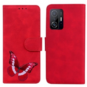 Flipové Puzdro Xiaomi 11T / 11T Pro Skin-touch Butterfly