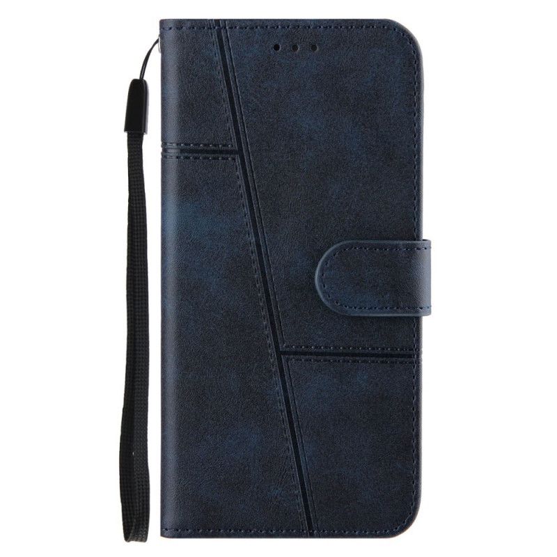 Kožené Puzdro Xiaomi 11T / 11T Pro Efekt Remienky Geo Leather