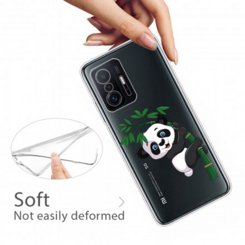 Kryt Xiaomi 11T / 11T Pro Bezšvové Panda Na Bambusu