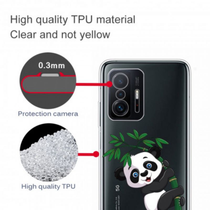 Kryt Xiaomi 11T / 11T Pro Bezšvové Panda Na Bambusu