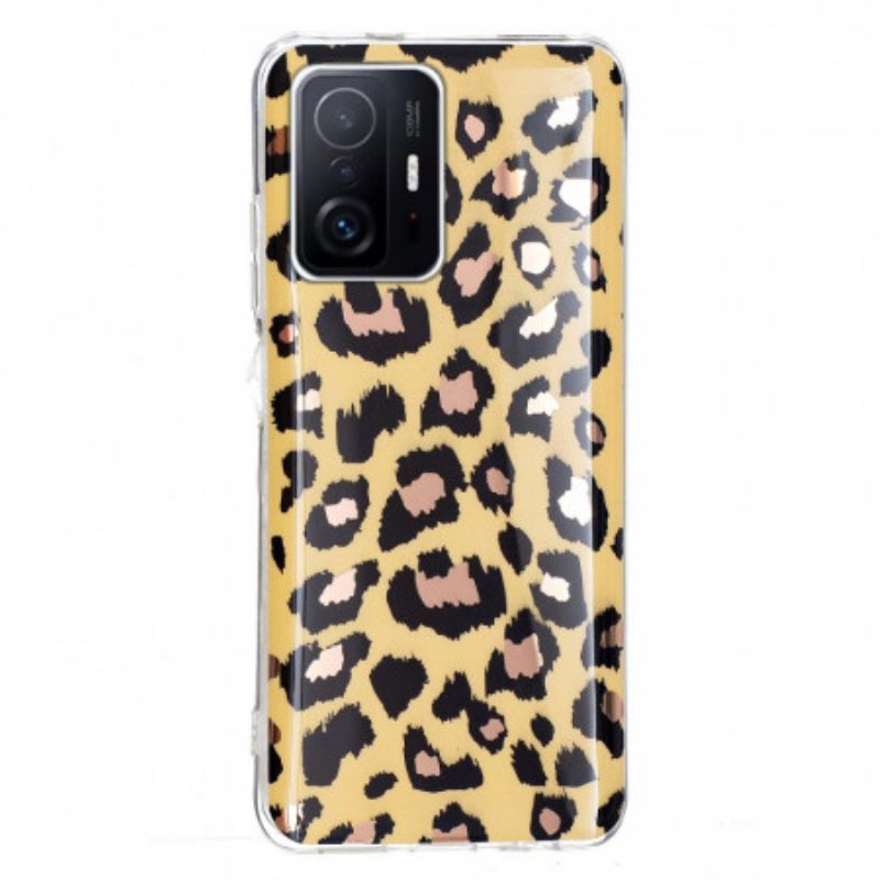 Kryt Xiaomi 11T / 11T Pro Mramor V Leopardom Štýle