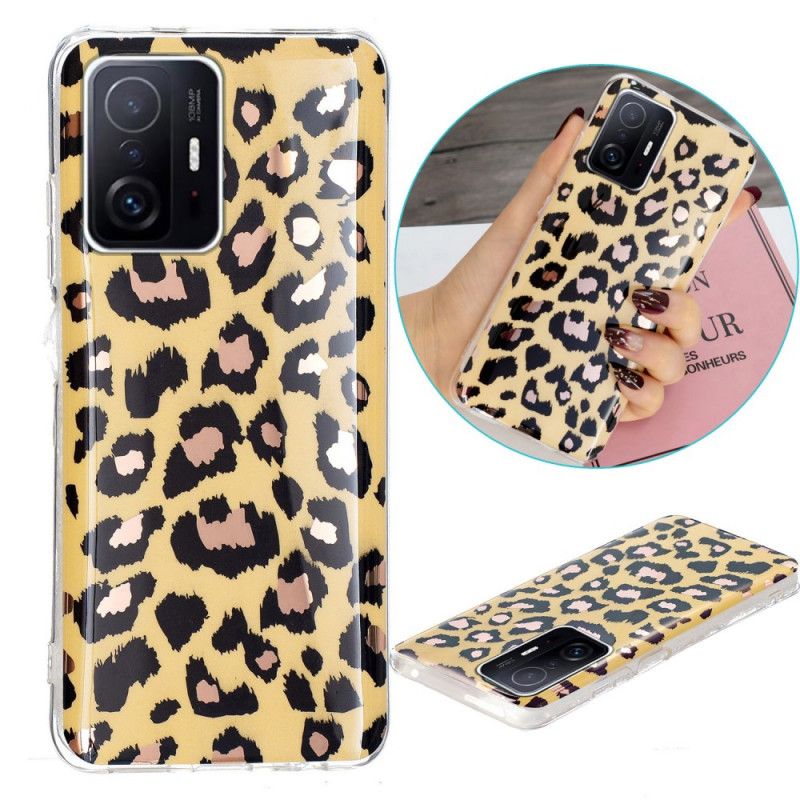 Kryt Xiaomi 11T / 11T Pro Mramor V Leopardom Štýle