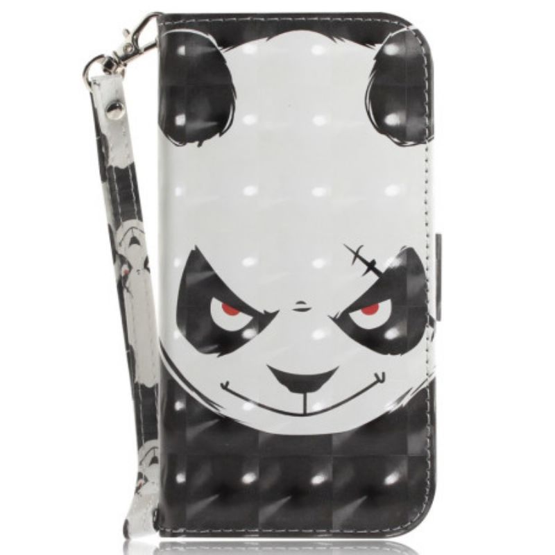 Puzdro Xiaomi 14 Nahnevaná Panda S Popruhom