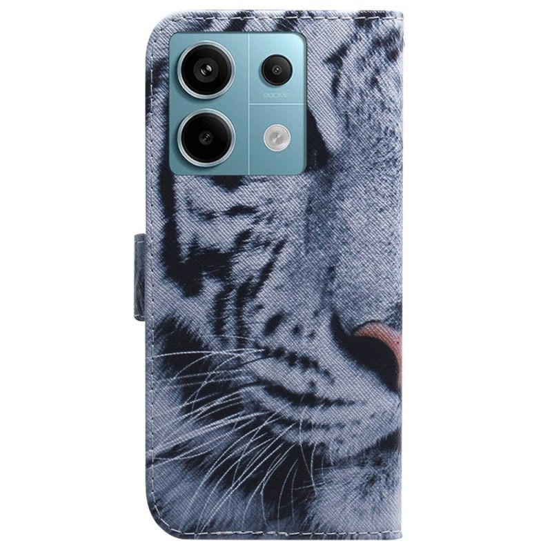 Kožené Puzdro Xiaomi Redmi Note 13 Pro 5g Biely Tiger