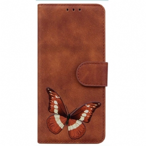 Kožené Puzdro Realme C35 Skin-touch Butterfly