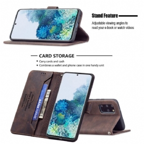 Kožené Puzdro Samsung Galaxy S20 Plus / S20 Plus 5G Farba Rfid Binfen