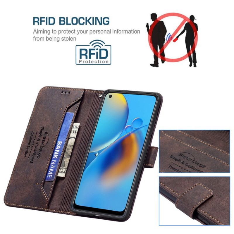 Flipové Puzdro Oppo A74 4G Farba Rfid Binfen