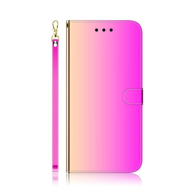 Kožené Puzdro Oppo A74 4G Kryt Na Zrkadlo Z Umelej Kože