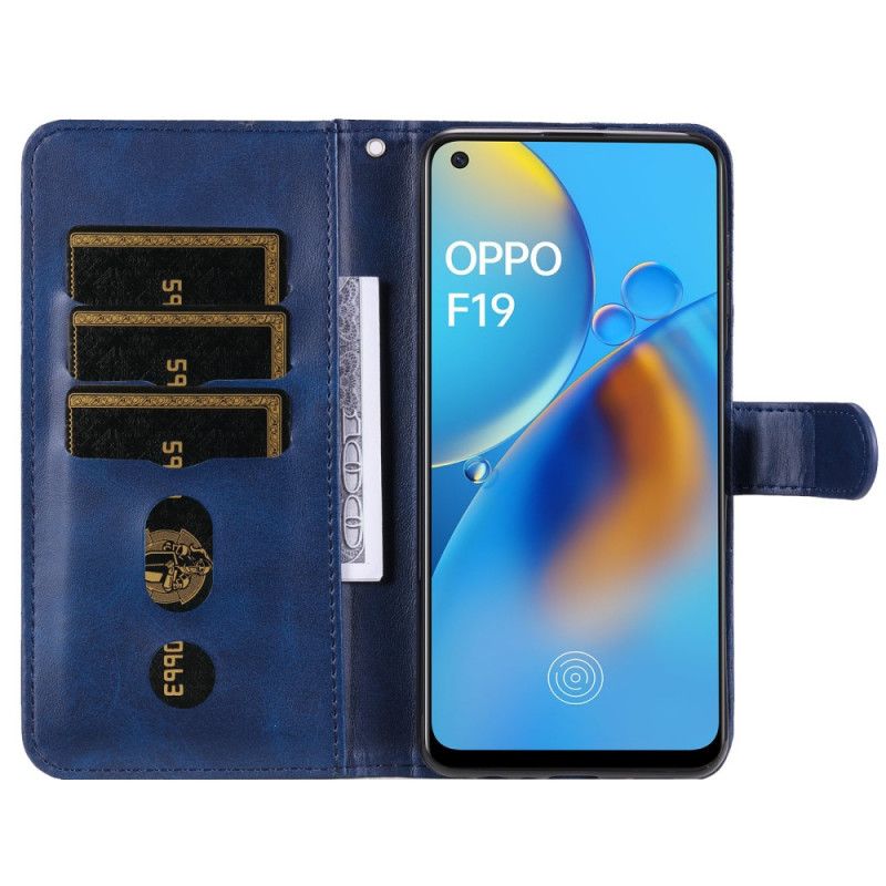 Kožené Puzdro Oppo A74 4G Vintage Peňaženka Na Mince