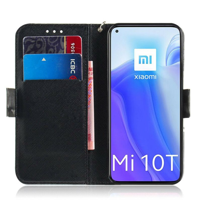 Kožené Puzdro Xiaomi Mi 10T / 10T Pro Majstrovská Mandala S Remienkom