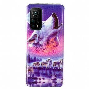 Kryt Xiaomi Mi 10T / 10T Pro Fluorescenčná Séria Wolf