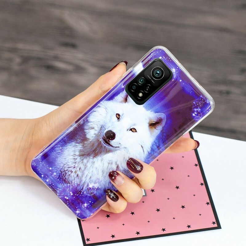 Kryt Xiaomi Mi 10T / 10T Pro Fluorescenčná Séria Wolf