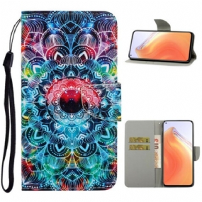 Peňaženkový Kryt Xiaomi Mi 10T / 10T Pro Okázalá Strappy Mandala