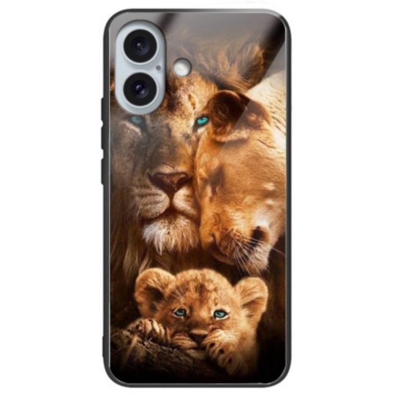 Kryt iPhone 16 Plus Kryt Na Mobil Tvrdené Sklo Lions