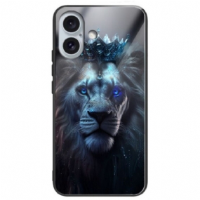 Kryt iPhone 16 Plus Tvrdené Sklo Blue Lion