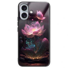 Kryt iPhone 16 Plus Tvrdené Sklo Lotus Rose