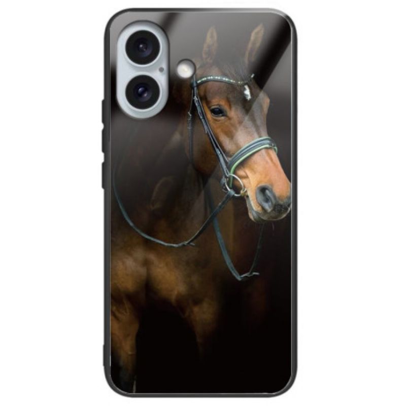 Kryt iPhone 16 Plus Vynikajúce Tvrdené Sklo Horse