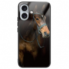 Kryt iPhone 16 Plus Vynikajúce Tvrdené Sklo Horse