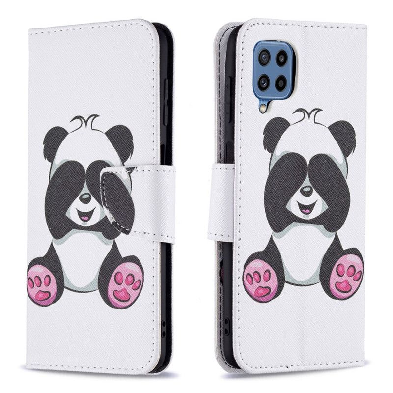 Kožené Puzdro Samsung Galaxy M32 Panda Zábava