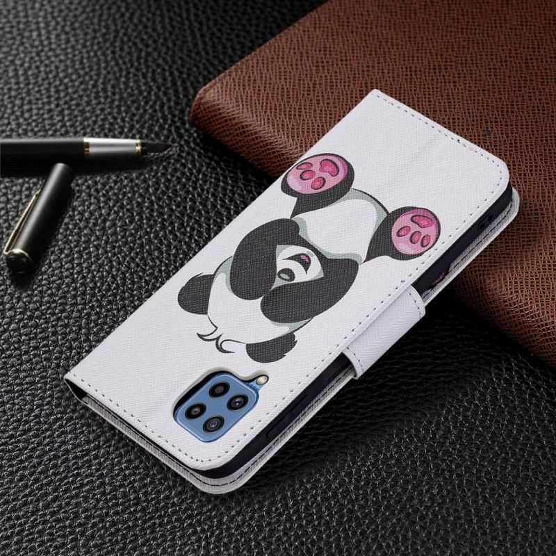 Kožené Puzdro Samsung Galaxy M32 Panda Zábava