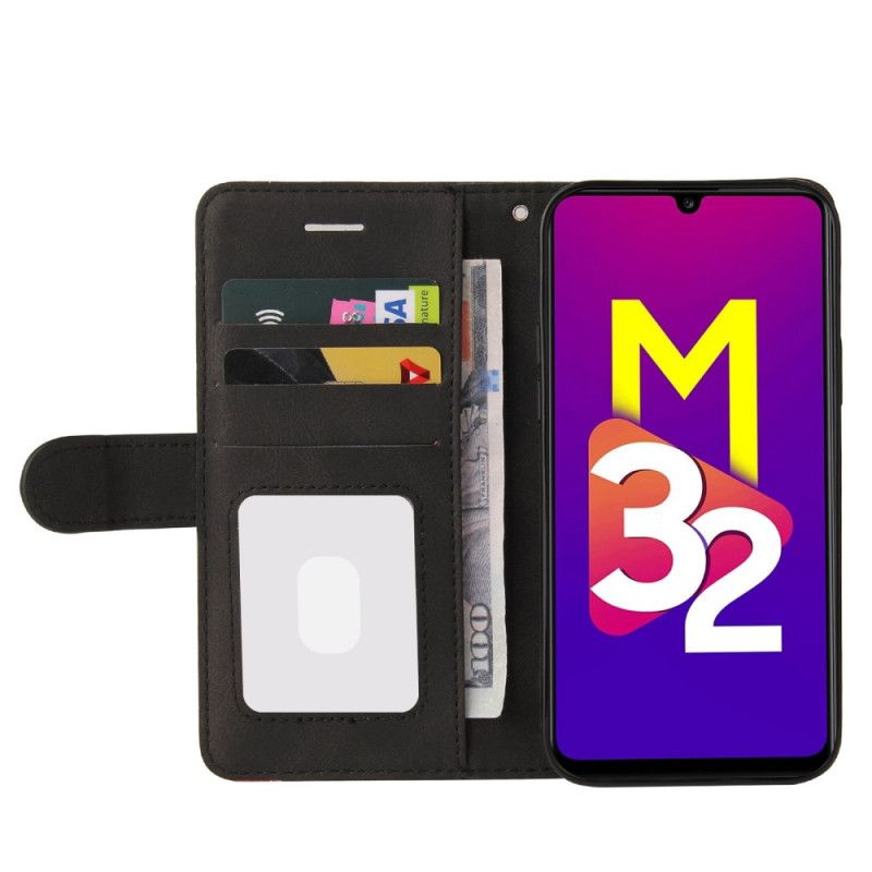 Peňaženkový Kryt Samsung Galaxy M32 Dva Tóny