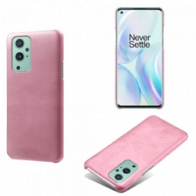 Kryt OnePlus 9 Kožený Efekt Ksq