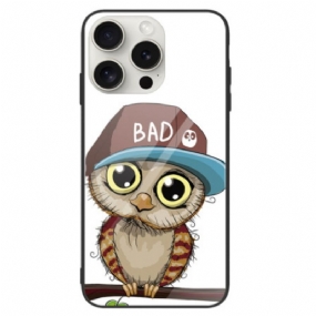 Kryt iPhone 16 Pro Kryt Na Mobil Tvrdené Sklo Bad Owl