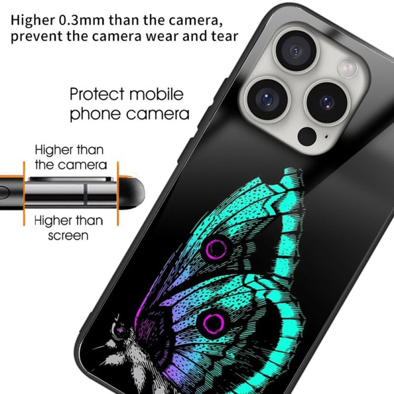 Kryt iPhone 16 Pro Kryt Na Mobil Tvrdené Sklo Green Butterfly