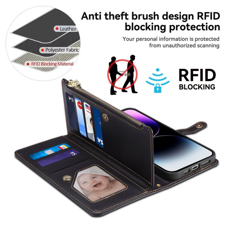 Puzdro iPhone 16 Pro Blokovacia Peňaženka Rfid Galaxy Series