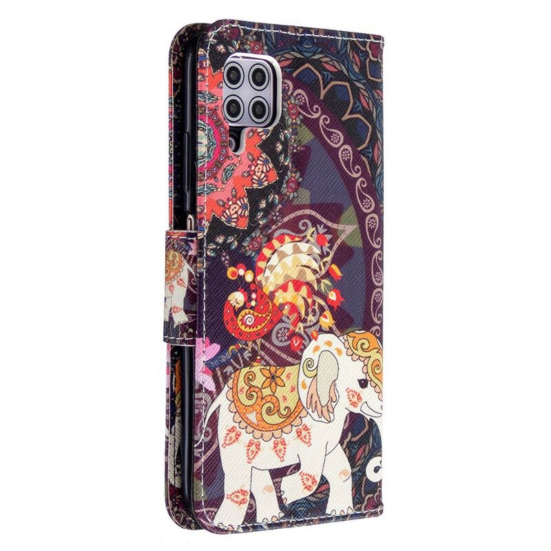 Kožené Puzdro Huawei P40 Lite Mandala Etnických Slonov