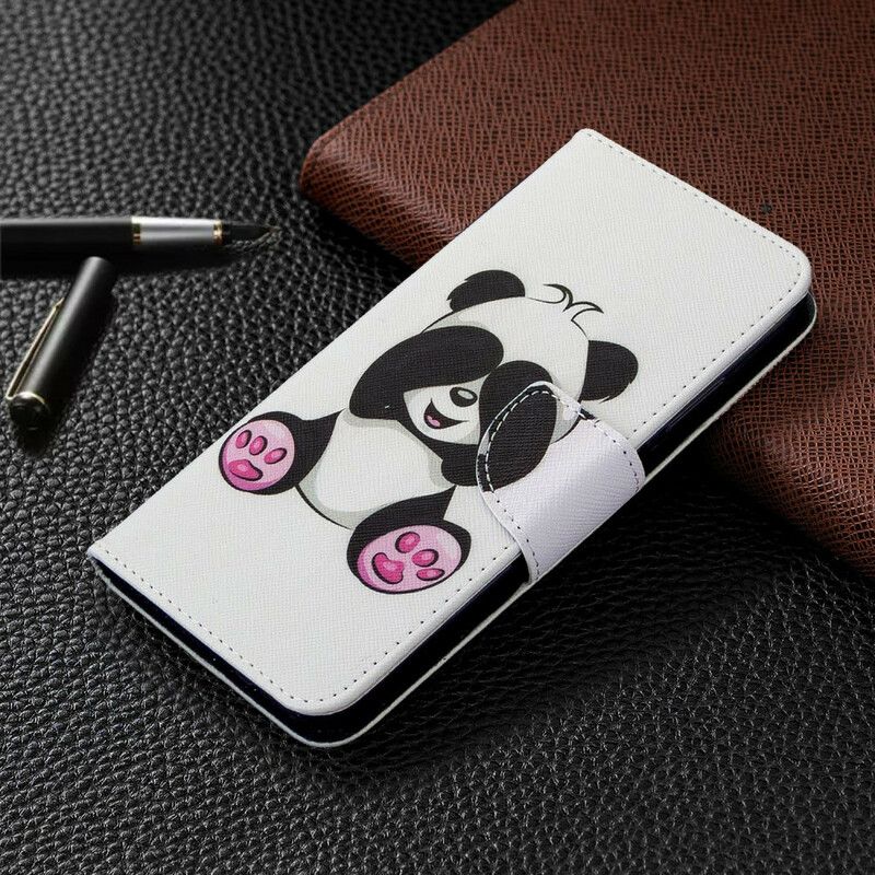 Kožené Puzdro Huawei P40 Lite Panda Zábava