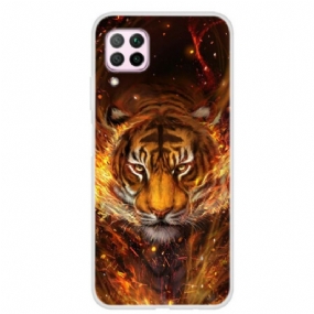 Kryt Huawei P40 Lite Ohnivý Tiger