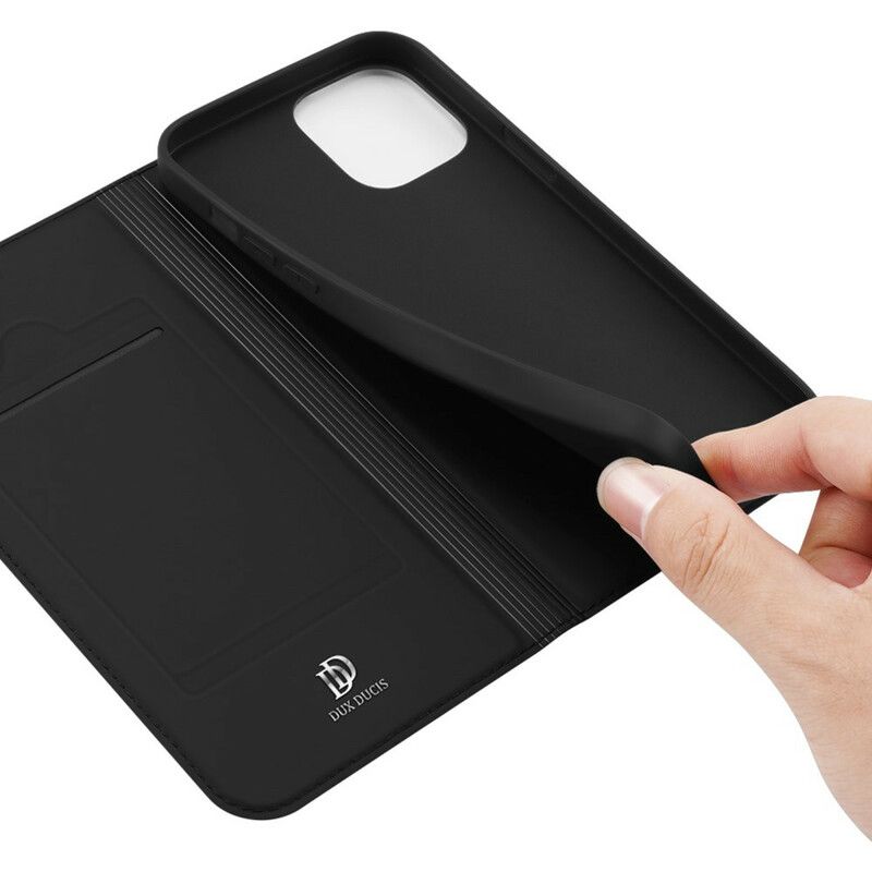 Flipové Puzdro iPhone 13 Pro Kožené Puzdro Skin Pro Series Dux Ducis