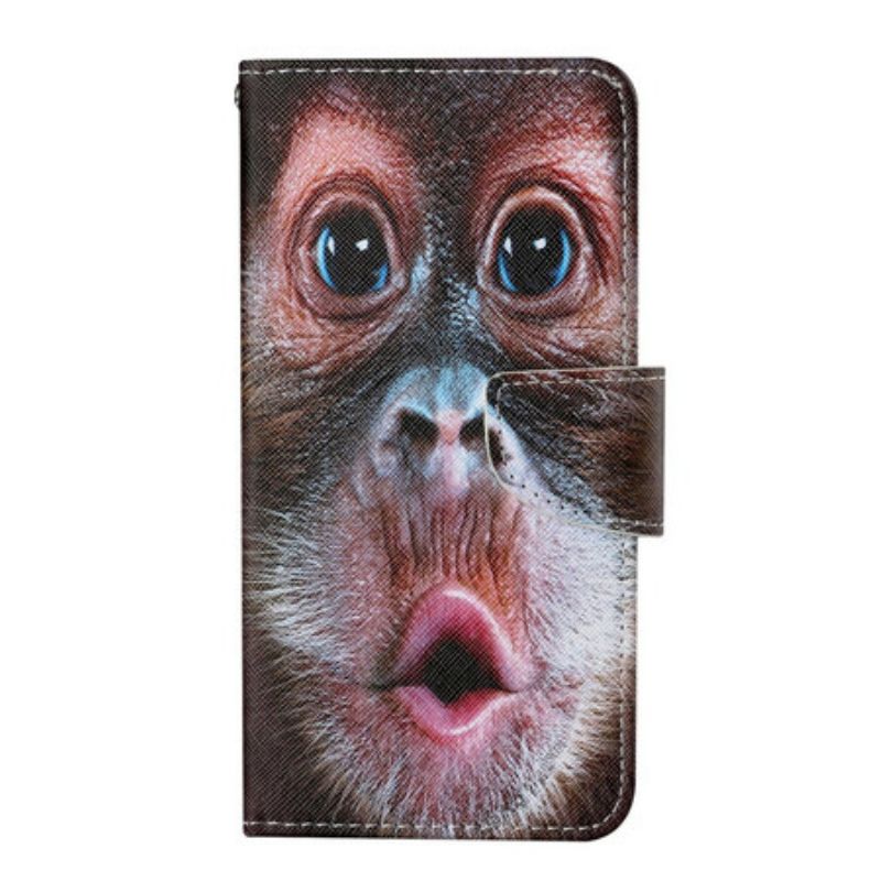 Kožené Puzdro iPhone 13 Pro Tangá Monkey