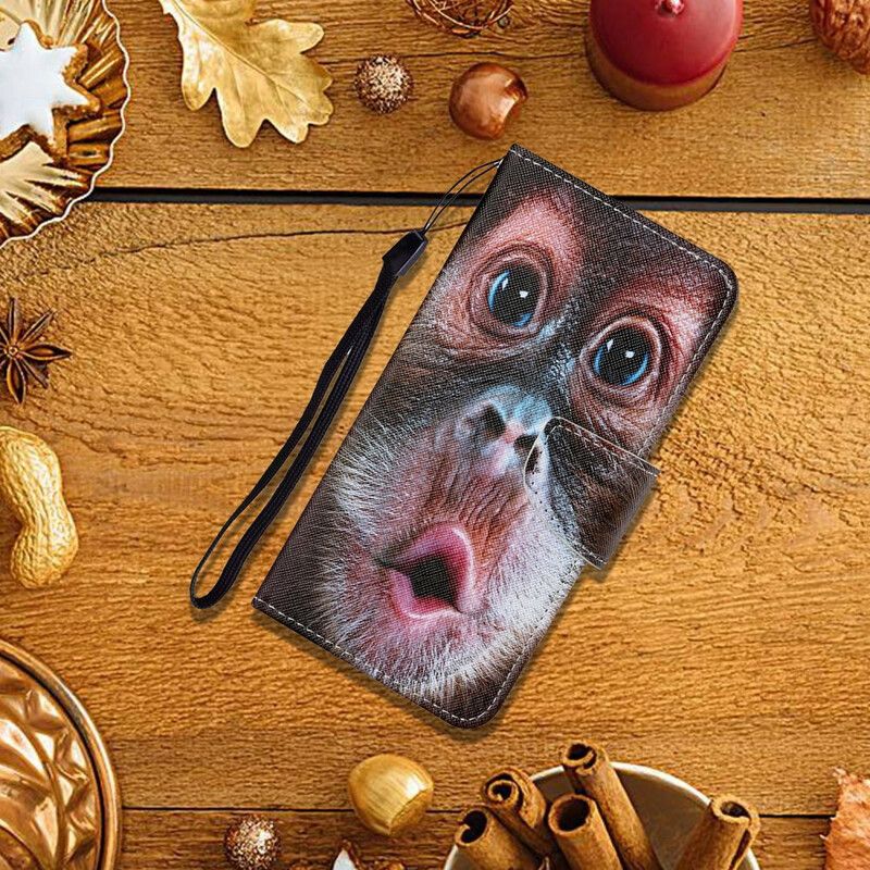 Kožené Puzdro iPhone 13 Pro Tangá Monkey