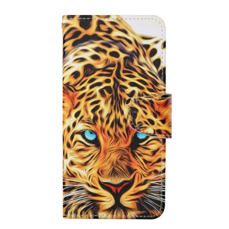 Kožené Puzdro iPhone 13 Pro Tiger S Lanyardom