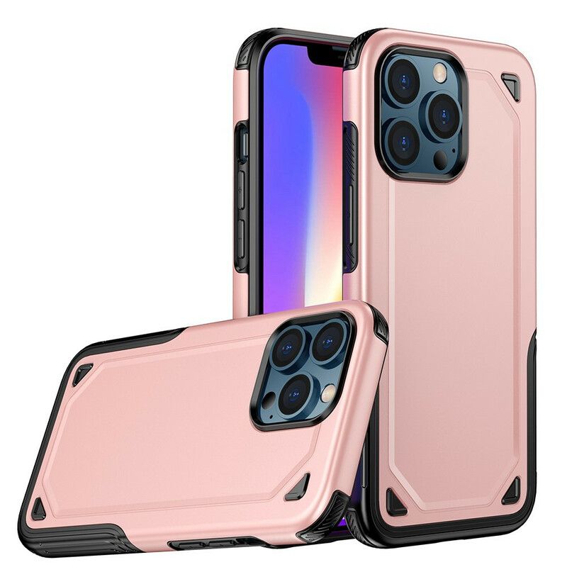 Kryt iPhone 13 Pro Kovový Efekt Brnenia