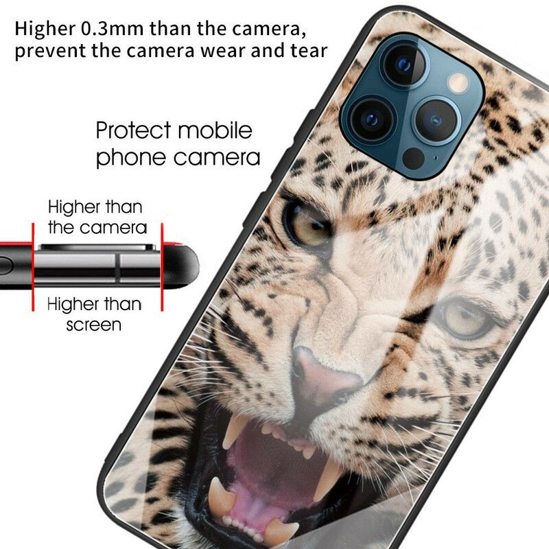 Kryt iPhone 13 Pro Leopardie Tvrdené Sklo