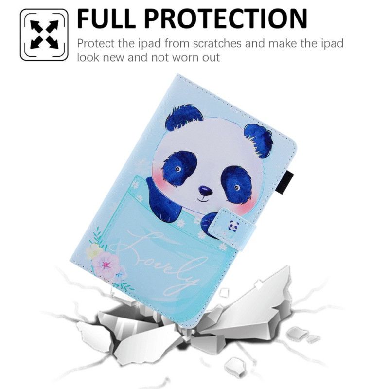 Kožené Puzdro iPad Mini 6 (2021) Roztomilá Panda