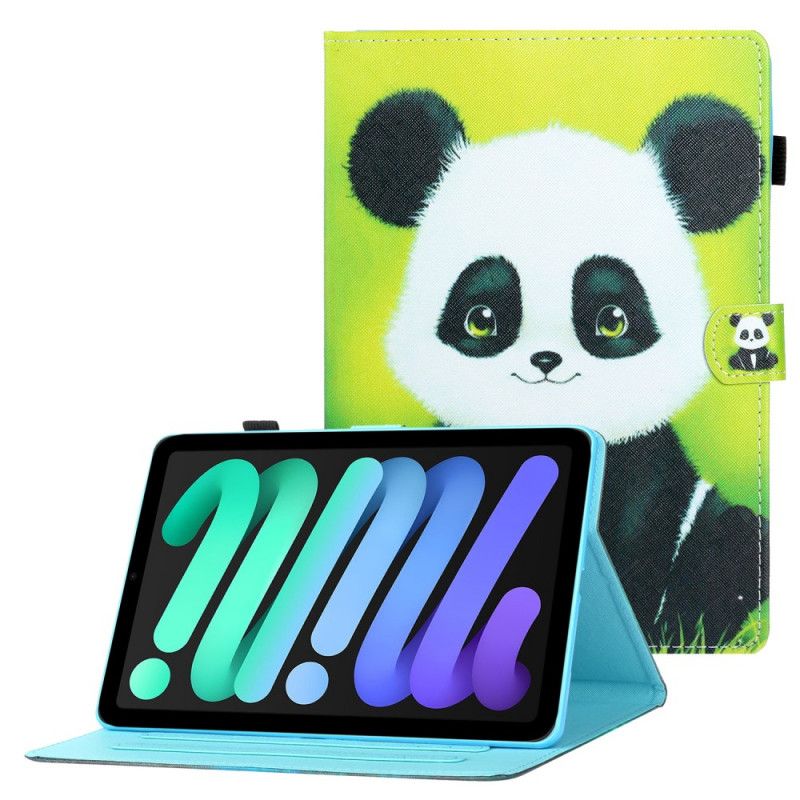 Kožené Puzdro iPad Mini 6 (2021) Šťastná Panda