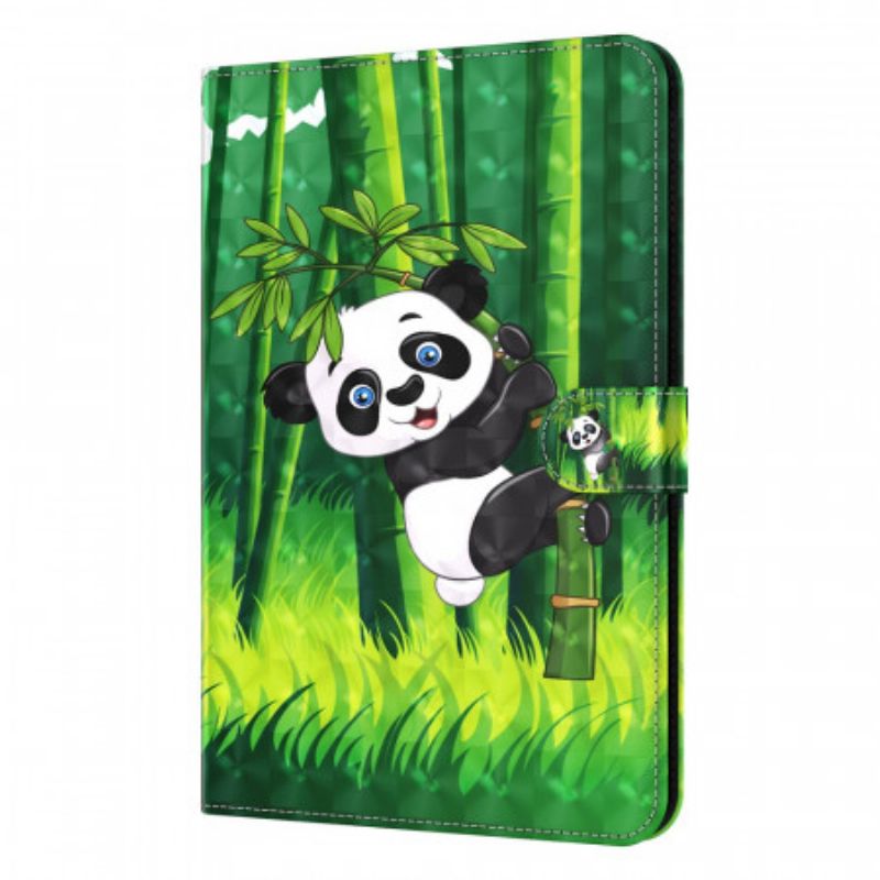 Kožené Puzdro iPad Mini 6 (2021) Svetlá Škvrna Panda